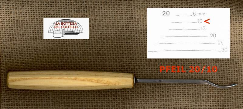 Reverse bent gouge 20/10 Pfeil