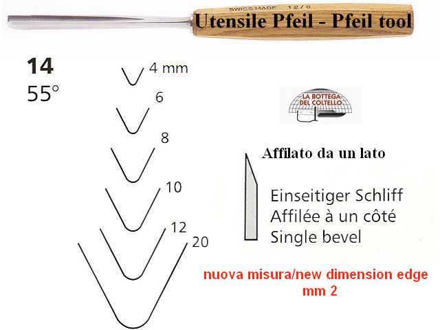 Pfeil 14/2 v-parting tool 55�