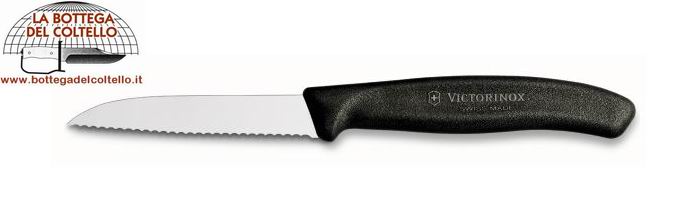 Serrated blade paring knife 8cm
