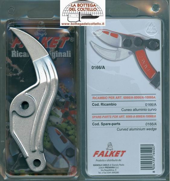Falket 0166/A Curved aluminium wedge