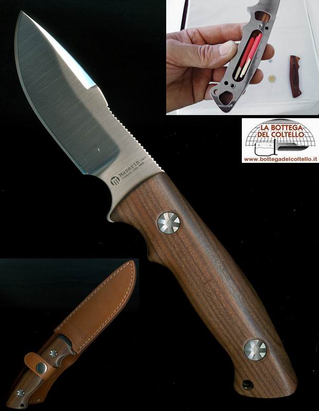 Maserin Hunting knife, santos wood handle