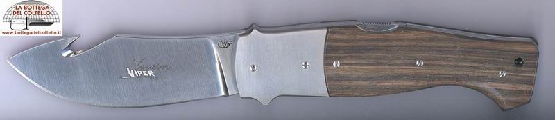 Coltello chiudibile sventratore titanio ebano