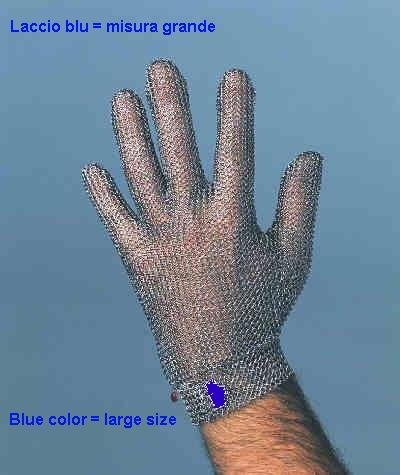 Stainless steel gloves large size