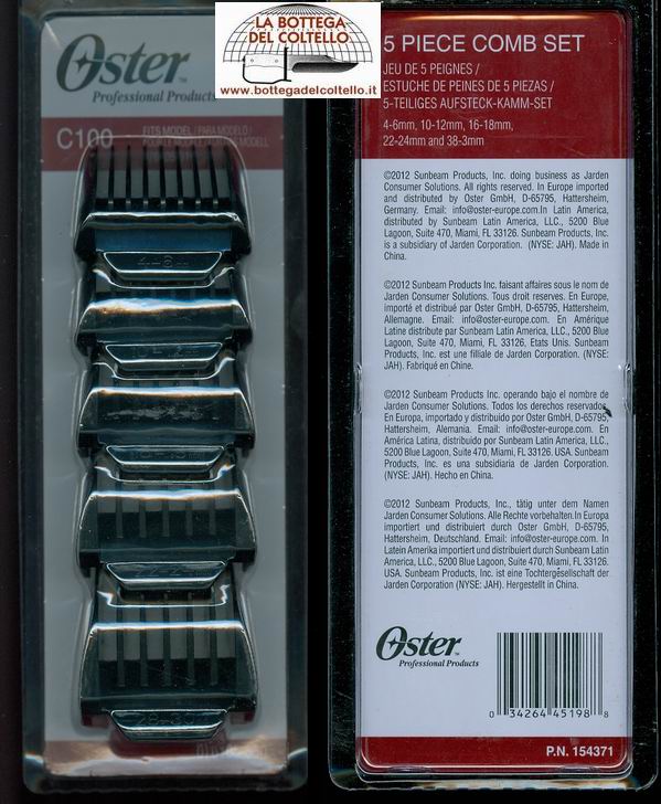 C100 5 piece comb set
