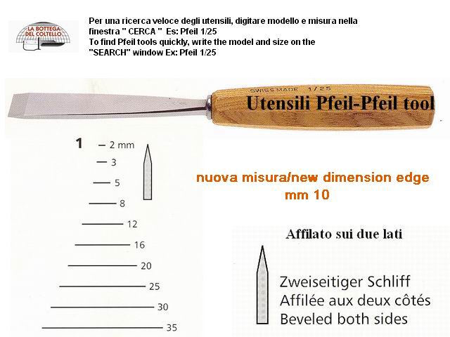 Pfeil straight shape carving gouge 1/10