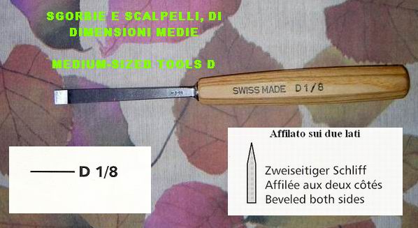 Pfeil sgorbia per legno D1/8 