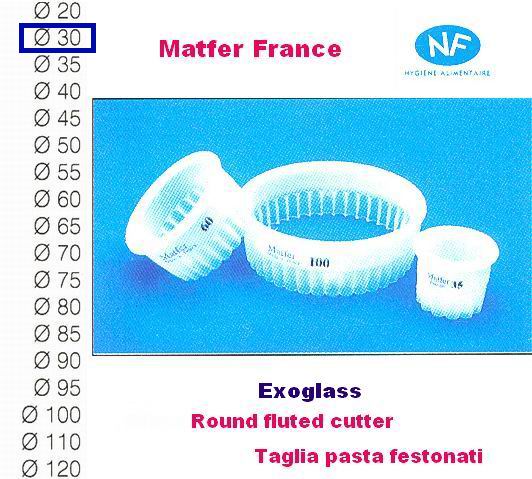 Taglia pasta festonato mm 30