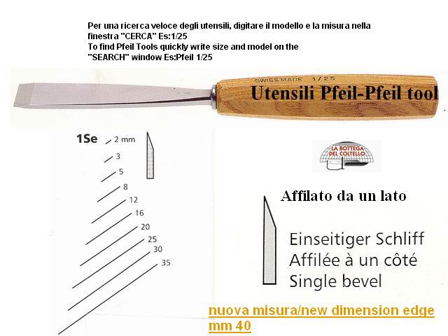 Pfeil across edged gouge 1SE/40