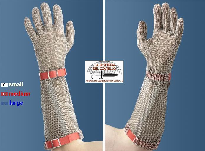 5-finger safety glove with 19 cm cuff size L