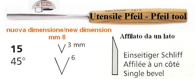 Pfeil 15/8 v-parting tool 45�