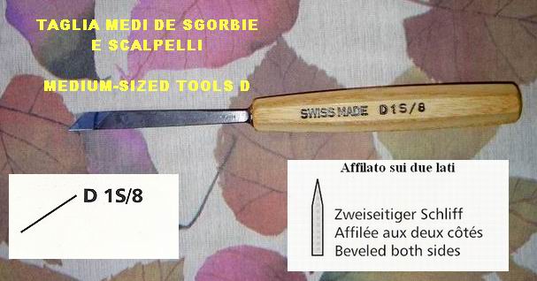 Pfeil sgorbia diagonale D1S/8