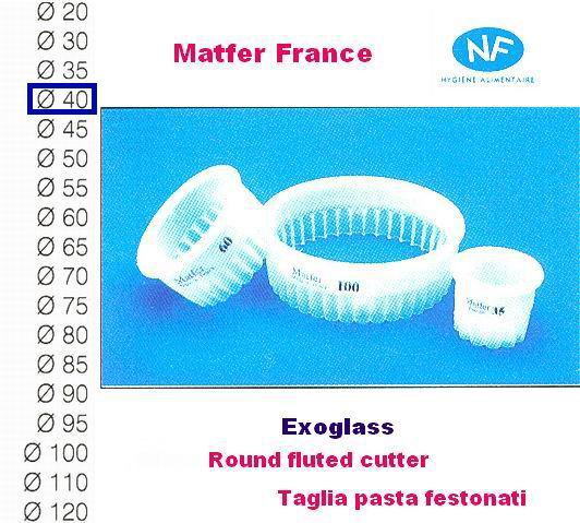 Taglia pasta festonato mm 40