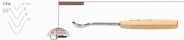 Sgorbia legno 14A/10 angolo 55�