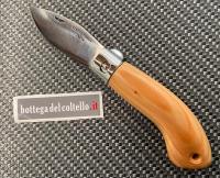 Lanzo folding knife, larch, cm 7, polished