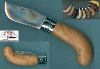 Sabot folding knife beechwood handle