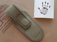 Vegetable tanned leather Green Sheath